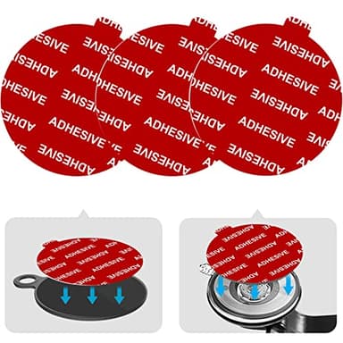 Dashboard Pad Mounting Disk Sticky Adhesive Replacement Kit, PKYAA 3pcs 2.76"(70mm) Circle Heat Resistant Double-Sided Stickers for Suction Cup Car Phone Holder Disc & Windshield Dash Cam