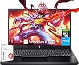 acer Nitro V 15 Gaming Laptop, Intel 10-Core i7-13620H, NVIDIA GeForce RTX 4060, 15.6" 144Hz FHD Display, 32GB DDR5 RAM, 1TB SSD, Backlit Keyboard, Microsoft Office Lifetime License & Windows 11 Pro