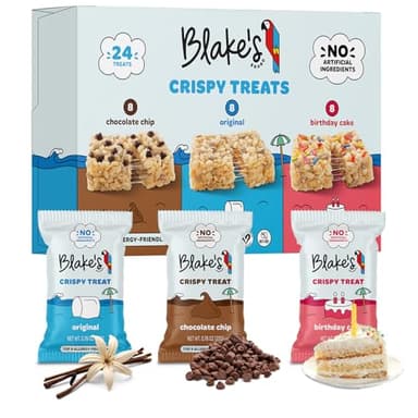 Blake’s Seed Based Crispy Treats – Variety Pack (24 Count), Vegan, Gluten Free, Nut Free & Dairy Free, Healthy Snacks for Kids or Adults, School Friendly, Low Calorie Soy Free Snack