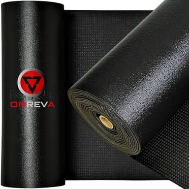 ONREVA Tool Box Liner 24 inch Wide x 24 Ft Large, Toolbox Drawer Liners, Heavy Duty Shelf Rubber Mat, Non Slip Pad Organizer for Rolling Tool Chest Drawers, Cabinet, Workbench, Black