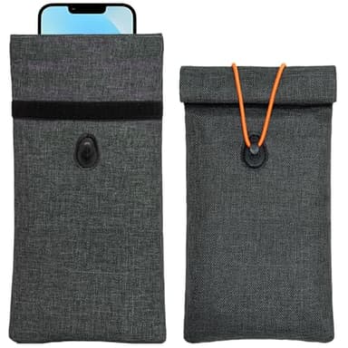 Tuulin Faraday Bags for Phones 2 Pack Go Dark Bags for Cell Phones, Signal Blocking Case, RFID Blocking Pouch for Privacy Protection