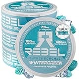 Nootropic Energy Caffeine Pouches • 100mg Caffeine • Alpha GPC • Huperzine A & Essential Vitamins • Sugar-Free • Coconut Fiber Technology • Wintergreen Flavor • 15 Pouches Per Can (Pack of 4)