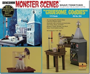 DENCOMM - Monster Scenes S1 - 1:13 Scale Model Kit - Gruesome Goodies: 55th Anniversary Limited Edition