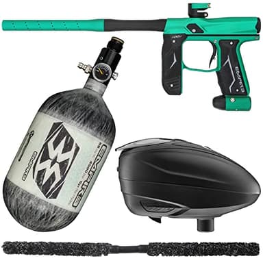 Action Village Empire Axe 2.0 Contender Paintball Gun Package Kit (Dust Spearmint/Dust Black, Tank Size: 68/4500)