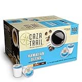 Caza Trail Coffee, Kona Blend, 100 Single Serve Cups