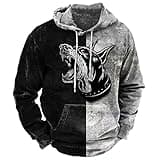 After Deals Graphic Hoodies for Men Pullover Top Western Hooded Sweatshirts Aztec Hoodies Ethnic Print Raglan Sleeves Sweatshirt Black of Friday Deals 2023, Cyber of Monday Deals 2023