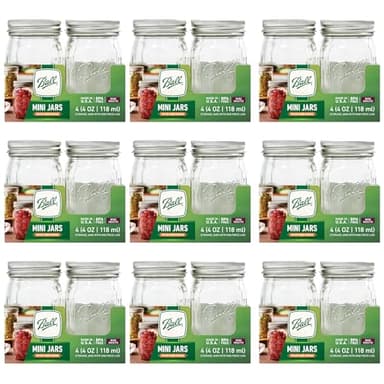 Ball Glass Mini Storage Jar, Quarter Pint Size, 4 OZ (Pack of 36)
