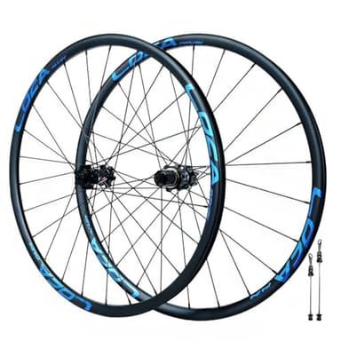 Gravel Road Bike Wheelset 700C Rim 24H Disc Brake Wheel Quick Release Front 100mm Rear 135mm 360 Clicks Straight-Pull Hub,for 7-12 Speed Cassette(700c Blue)