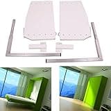 ECLV DIY Murphy Wall Bed Springs Mechanism Hardware Kit ，Vertical Wallbed Mounting,King Size,White