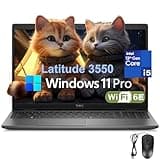 Dell Latitude 3550 Laptop Computer for Business Work, Intel 10-Core i5-1335U (Beat i7-1255U), 32GB DDR5 RAM, 1TB PCIe SSD, 15.6" FHD, WiFi 6E, Bluetooth 5.3, FHD Camera, USB4 Type-C, Windows 11 Pro