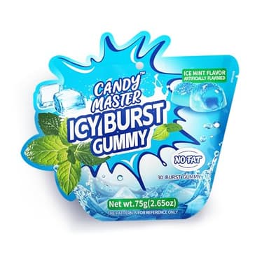 Candy Master Peelable Fruit Gummies Mint Flavors 3Pack, 6 Flavors Fun to Peel, Chewy Texture, Halal-Certified Holiday Gifts