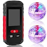 Ghost Hunting Equipment Kit, Emf Meter with 2 Motion Light up Cat Balls, Paranormal Equipment Emf Meter Detector Ghost Equipment Light up Cat Ball for Home Office Outdoor Ghost Hunting (Stylish Style)