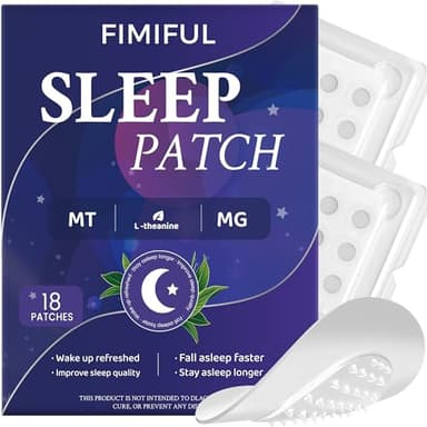 Sleep Patches,Melatonin Patch for Adults, Microdart Sleep Patch with Magnesium Glycinate L-Theanine Sleep Support Supplement Long-Lasting Night, Relax & Wake Up Refreshed for Men & Women-18 Pack