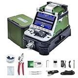 DFBRUZZ 6 Motor Automatic Intelligent FTTH Fiber Fusion Splicer, 5 Inch LCD Screen SM&MM Fiber Optical Welding Splicing Machine Kit, Splicing 5S Heating 15S fusionadora de fibra optica(AI-30)