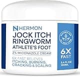Jock Itch Antifungal Cream, Ringworm Treatment for Humans, Psoriasis Treatment, Psoriasis Scalp Treatment, Ringworm Cream for Humans, Foot & Body Balm, Provides Soothing Relief-100g