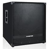 Sound Town METIS Series 2400 Watts 18" Powered Subwoofer with Class-D Amplifier, 4-inch Voice Coil, High-Pass Filter (METIS-18PWG)