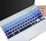 Keyboard Cover for Samsung Chromebook Plus V2 12.2 / Galaxy Chromebook Go 14" XE340XDA XE345XDA / Chromebook 4+ 15.6 XE350XBA / Chromebook 4 11.6" XE310XBA-K01US/K02US -Gradual Blue
