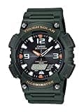 Casio Men's Solar Powered Japanese Quartz Watch with Resin Strap Green (Model: AQS810W-3AV)