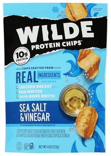 Wilde Snacks Chips Protein Seasalt Vingar 4 OZ