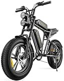 ENGWE M20 Electric Bike for Adults - 1000W 28mph Moped Ebike 48V26A Dual Battery 20 * 4.0" Fat Tire All Terrain Off Road Dirt Bike Full Suspension Max 94Miles Long Range 7-Speed UL Certified, Black