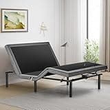Sweetcrispy Full Adjustable Bed Frame, Ergonomic Electric Bed Base with Wireless Remote and 2 USB Ports, Head and Foot Incline, Zero Gravity Bed, Anti-Snore, Easy Assembly