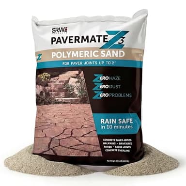 SRW Pavermate Z3 Polymeric Sand for Pavers 50 Lb Tan Bag, Paver Sand Polymeric for Hardscape Installations, Joint Stabilizer for Brick, Stone, Concrete Pavers, Natural Stone and Flagstone Surfaces