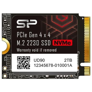 Silicon Power 2TB UD90 2230 NVMe 4.0 Gen4 PCIe M.2 SSD R/W up to 5,000/3,200MB/s Solid State Drive Compatible with Steam Deck (SU02KGBP44UD9007MM)