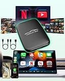 5-in-1 Apple CarPlay Wireless and Android Auto Wireless Adapter, 2025 Upgraded Wireless CarPlay Adapter Support Netflix/YouTube/Mirroring/TF Card, Magic Ai Box for Cars from 2016 & iPhone iOS10+