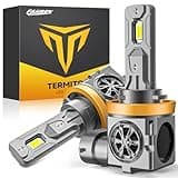 Termitor Latest H11/H9 Light Bulb, 800% Super Brighter, 1:1 Halogen Size H11/H8/H16 Fog Light Bulbs, 60000Hrs Lifespan, 6500K White, Plug and Play, Pack of 2