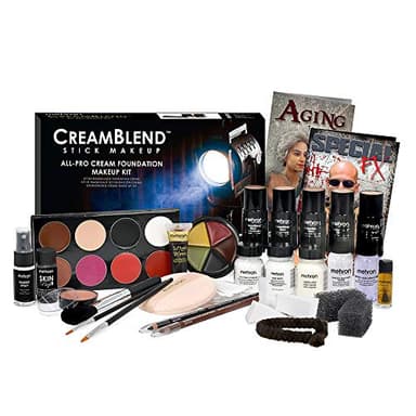 Mehron Makeup Creamblend All-Pro Student Makeup Kit (Dark)