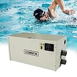 AYCHLG 85000Btu/Hr Up to 20000 Gallons Swimming Pool Heater Thermostat for Swimming Pools, SPA Pools,Bathtubs,In-Ground Pools and Spas above Ground Inground Pool,Needs Electrician GFCI