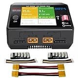 HOTA D6 Pro Lipo Battery Charger AC200W DC650W 15A Dual Channel Smart Charger Quad Multi-Functions Charging for Nicd LiHv NiMH Lipo Battery RC Drone RC Car Parts