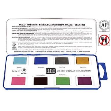 AMACO Semi-Moist Underglaze Decorating Colors Set 2