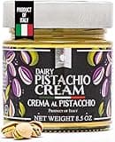 Gourmanity Dairy Pistachio Cream Spread, Perfect for Dubai Chocolate Bar, Luxury Pistachio Butter Cream For Sweet And Savory Dishes, Ideal for Italian Recipes, 8.5 oz Jar