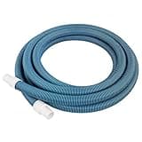 Pool Mate 550H Premium-Deluxe Blue/Black Spiral Wound Swimming Pool Vacuum Hose, 1-1/4" X 36'
