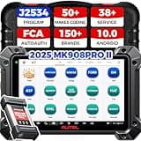 Autel MaxiCOM MK908 Pro II MK908P II: 2025 J2534 Reprogramming Tool as Elite II PRO, MSUltra MS919, 38+ Service, Bidirectional, Level-Up of MS908S Pro Elite with J2534 Pass-Thru, AutoScan 2.0, OS 10