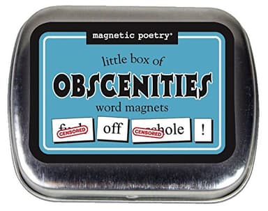 Magnetic Poetry - Little Box of Obscenities Kit - Words for Refrigerator - Write Poems and Letters on The Fridge - Made in The USA