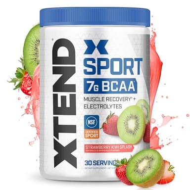 XTEND Sport BCAA Powder Strawberry Kiwi Splash - Electrolyte Powder for Recovery & Hydration with Amino Acids - 30 Servings