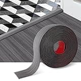 Floor Transition Strip Self Adhesive Floor Cover Strips Flooring Transitions Laminate 2" Wide Vinyl Flat Divider Elegant Wood Grain Design (5cm, 3.3Ft, Dark Gray)