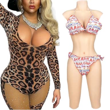 PHOXBOBG Silicone Bodysuit C-G Cup with Catheter,Fake Vaginal,Silicone Breast,Body Suit for Trans DragQueen Crossdresser