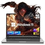 KAIGERR 16.0-inch Laptop, 2025 16GB DDR4 512GB SSD Windows 11 Laptop, Laptop Computer with Intel 12th Quad-Core Processor(Up to 3.6GHz), 1920P FHD Display, Metal Shell, WiFi 5, USB3.2, Type_C