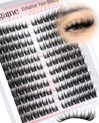 Cat Eye Lash Clusters With Spikes Manga Eyelash Clusters Wispy Cluster Eyelash Extensions C-Curly Left&Right Lash Clusters Anime Individual Lashes Pre-Mapped DIY Lash Extensions 10-18MM by Zegaine
