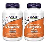 Now Foods Arginine 1000mg, 120 tabs (Pack of 2)