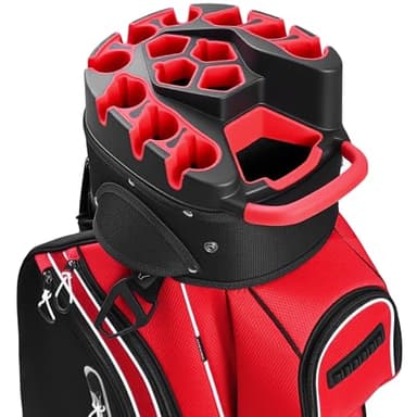 UNIHIMAL 14-Way Golf Cart Bag Pro with Full Length Divider Top, Golf Bag for Men with Handles and Rain Cover