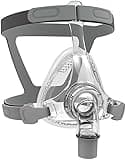 TBOSKOE Full Face CPAP Masks with Silicone Sealing, Headgear, Elbow/Swivel and Cushion, CPAP Supplies Suitable for Most Models of Machines