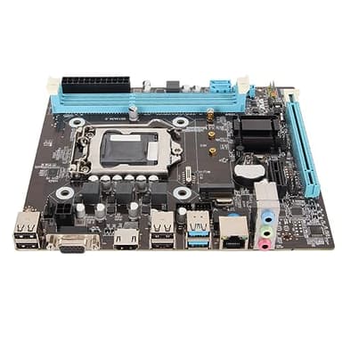 Yunir Computer Motherboard, H81 Gaming Motherboard Channel Ddr3 M.2 Nvme Ngff Sata Pcie Slot Lga 1150 Micro ATX Pc Motherboard for 4Th Generation