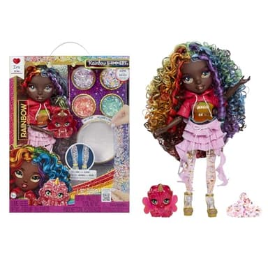 Rainbow High Rainbow Shimmers with Slime – Iris, 11” Fashion Doll, Create a Rainbow Doll, Slime Kit, Kids Gift 4+