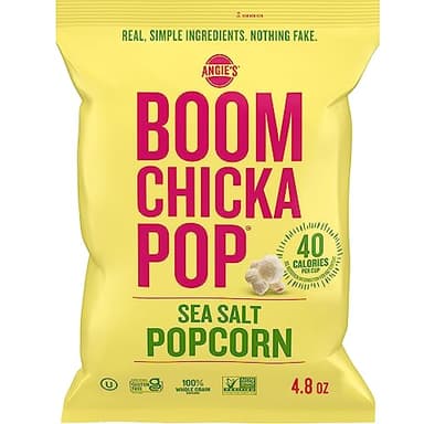 ANGIES BOOMCHICKAPOP Sea Salt Popcorn, 4.8 oz