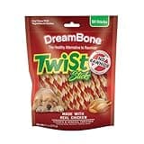 DreamBone Twist Sticks, Made With Real Chicken, Rawhide-Free Chews for Dogs, 50 Count