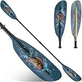 Hornet Watersports Fiberglass Kayak Paddle with Carbon Fiber Shaft - Adjustable Kayak Paddle 90.5 inches / 230CM - Kayak Paddles for Adults - Kayak Accessories Fishing Kayak Paddle